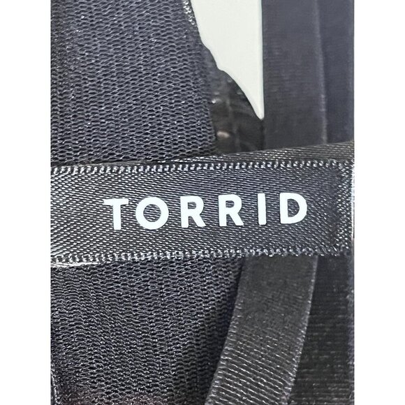 Torrid Intimates Women 3X Black Babydoll Sheer Mesh Goth Grunge Whimsigoth Fairy - Picture 2 of 14